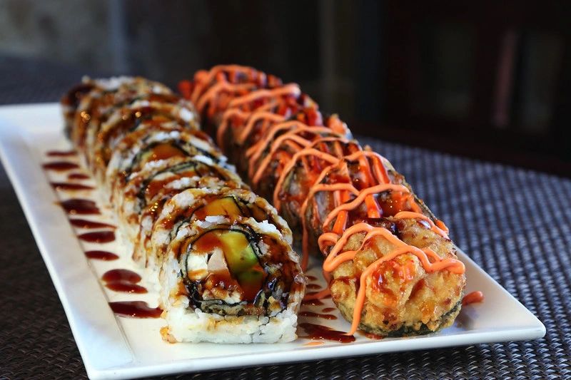 Chef's Tempura Special (Spicy) Godzilla roll and shogun roll